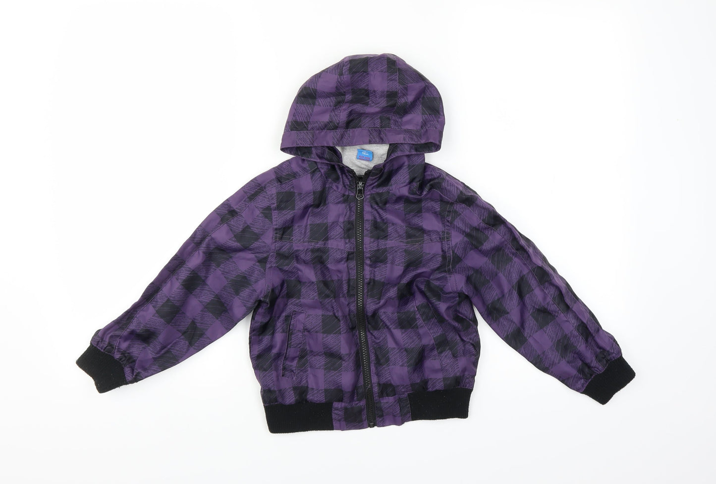 Adams Boys Purple Check  Jacket  Size 5 Years