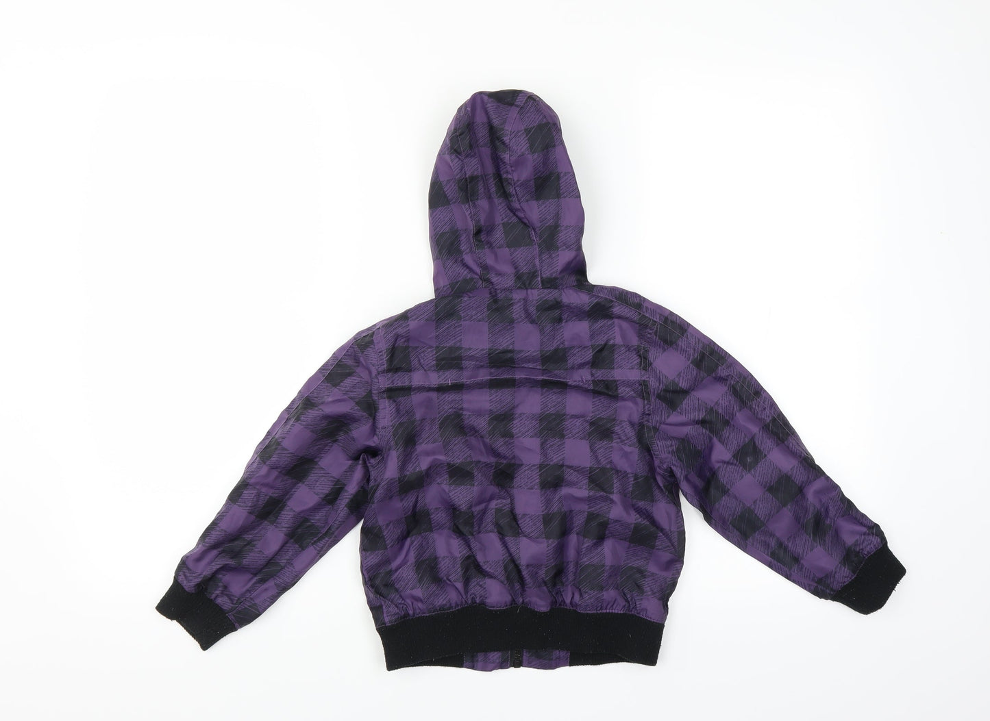 Adams Boys Purple Check  Jacket  Size 5 Years
