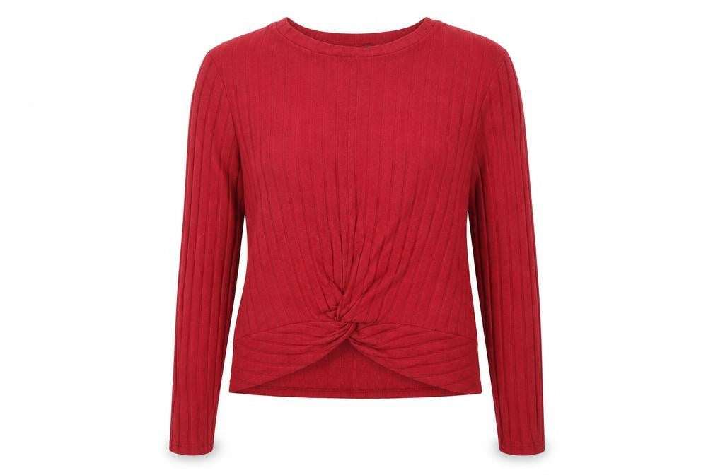 Primark Womens Red  Knit Pullover Jumper Size 14