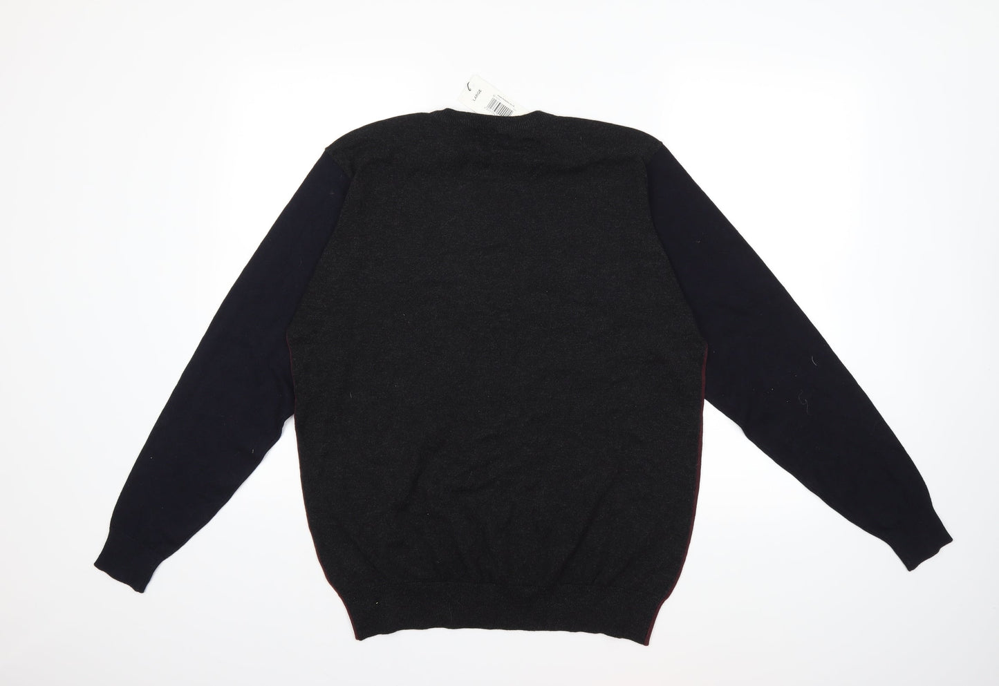 Easy Mens Red  Knit Pullover Jumper Size L