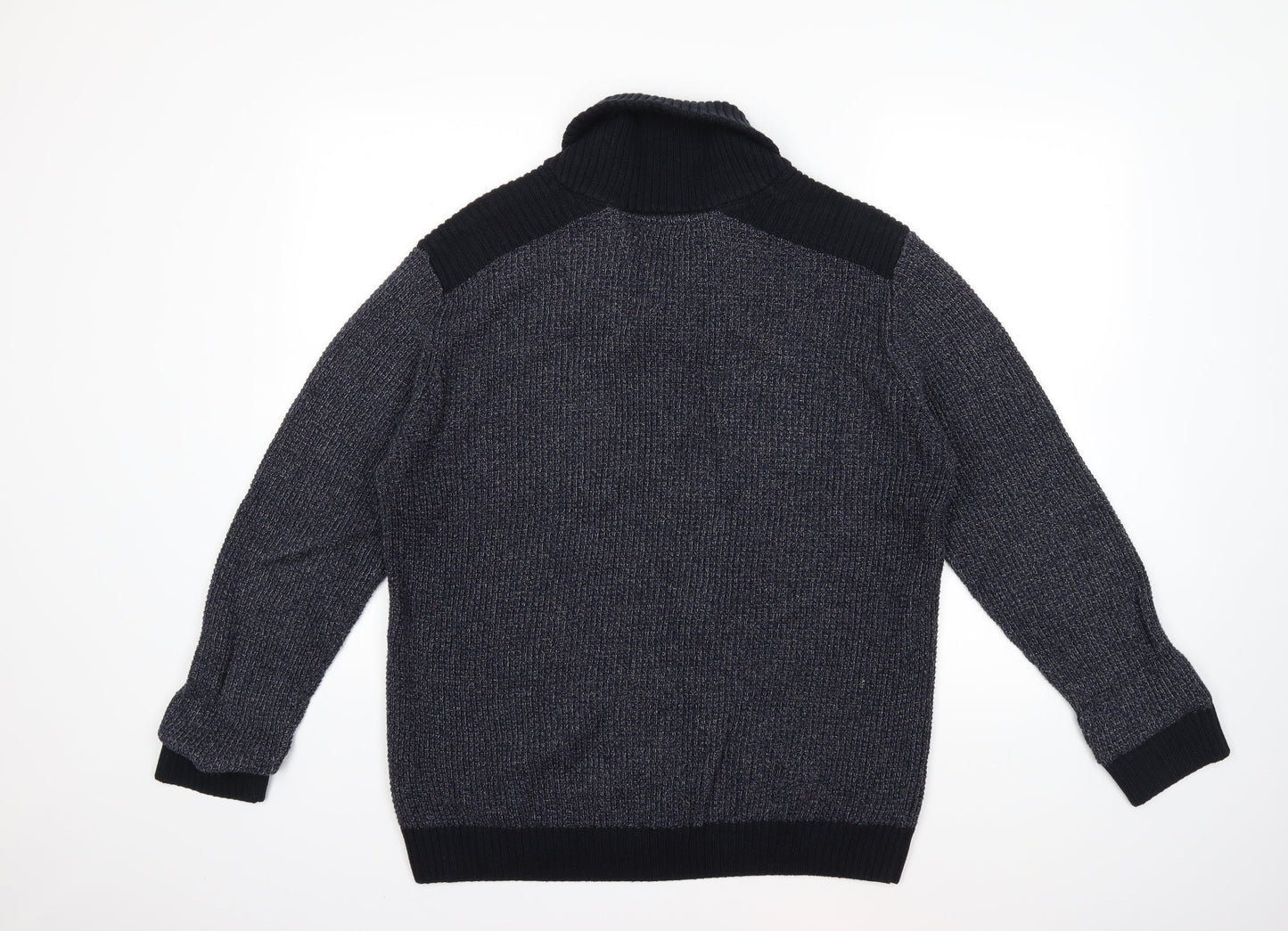 Acw85 Mens Blue  Knit Pullover Jumper Size L