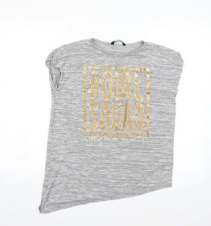 Front view of George girls’ grey jumper, size 12-13, years