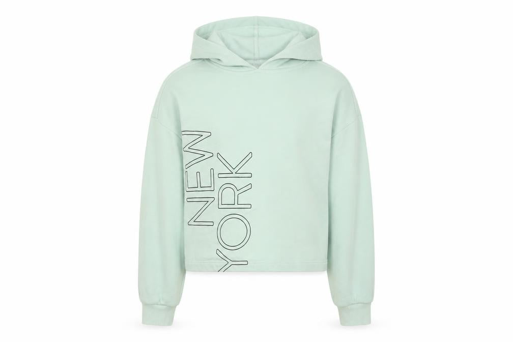 George Girls Green   Pullover Hoodie Size 10 Years  - NEW YORK