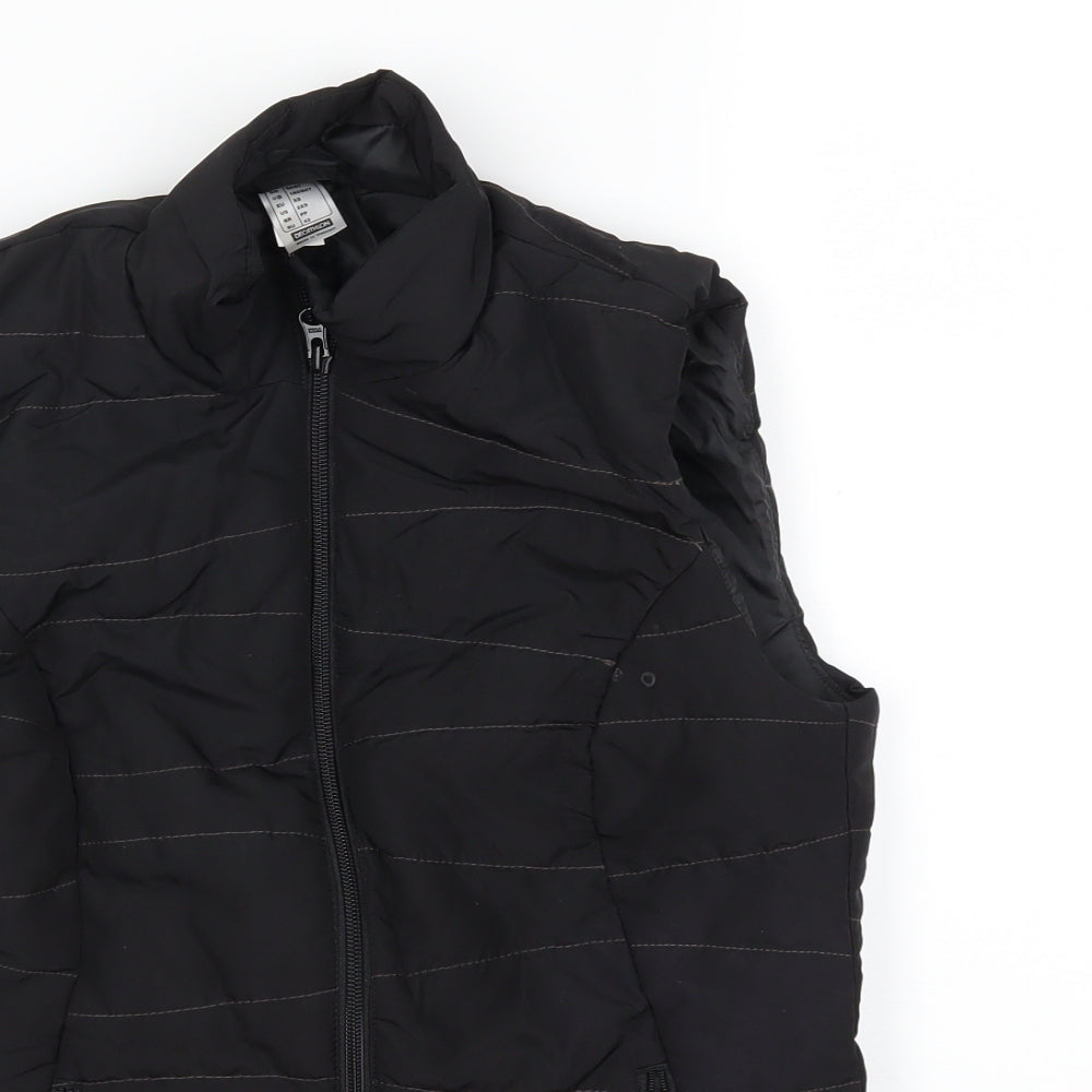 DECATHLON Womens Black   Gilet Coat Size XS