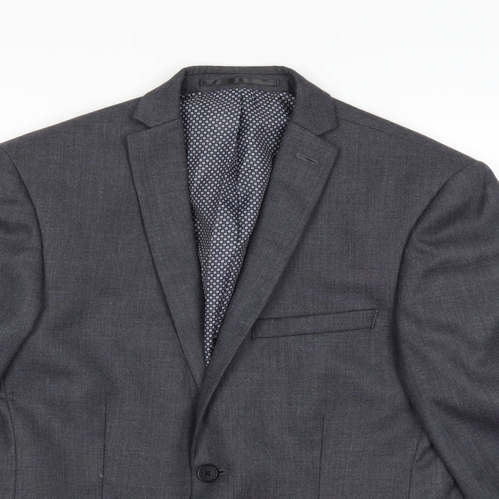 Red Herring Mens Grey   Jacket Suit Jacket Size 36