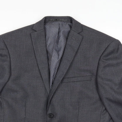 Red Herring Mens Grey   Jacket Suit Jacket Size 36