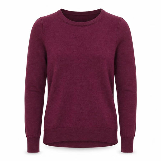 Front view of Preworn women’s purple jumper, size XS