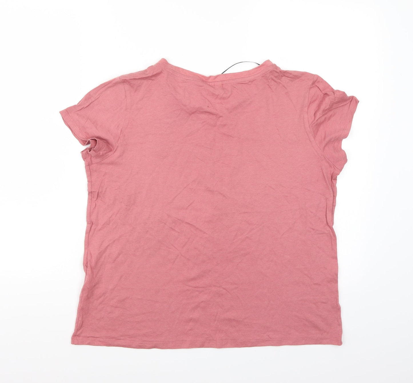 H&M Womens Pink   Basic T-Shirt Size L