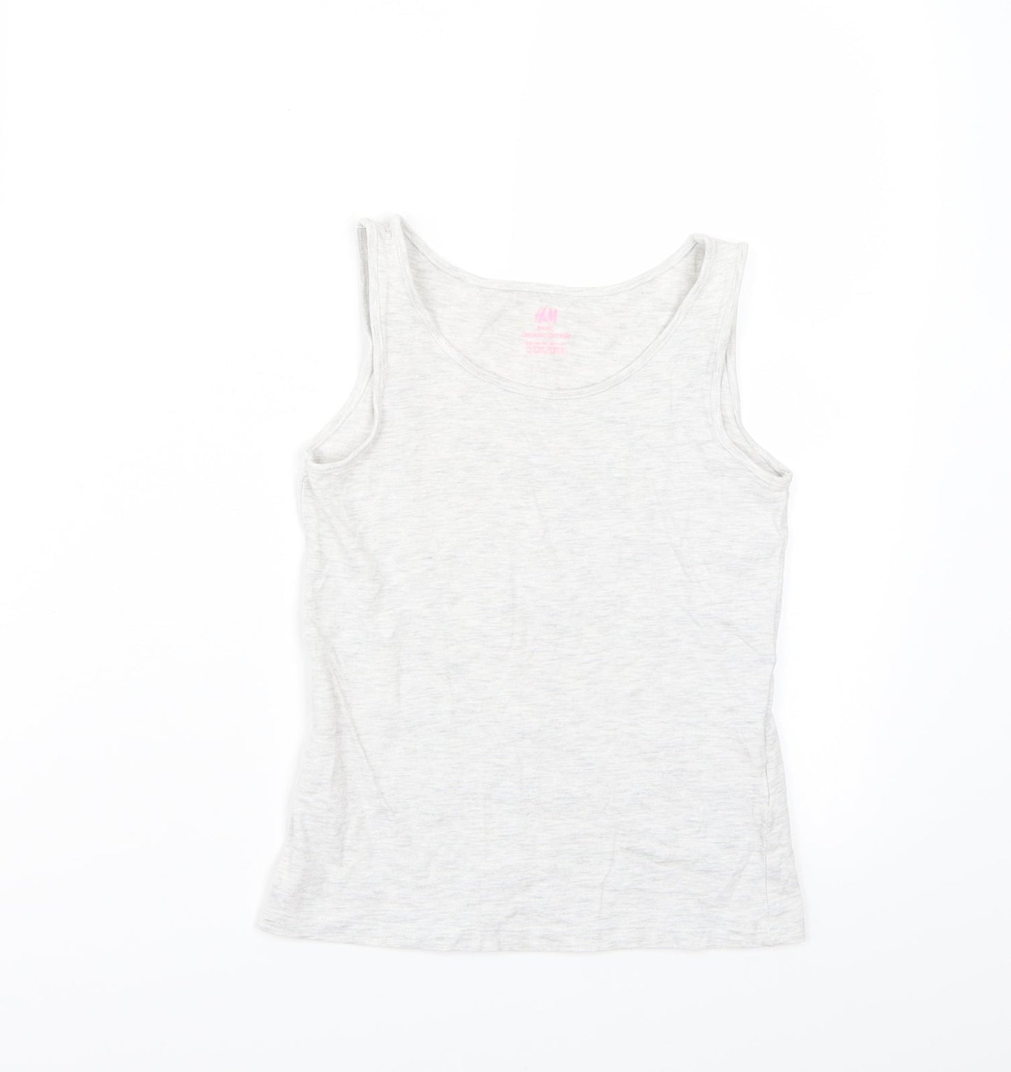 H&M Girls Grey   Basic Tank Size 11 Years