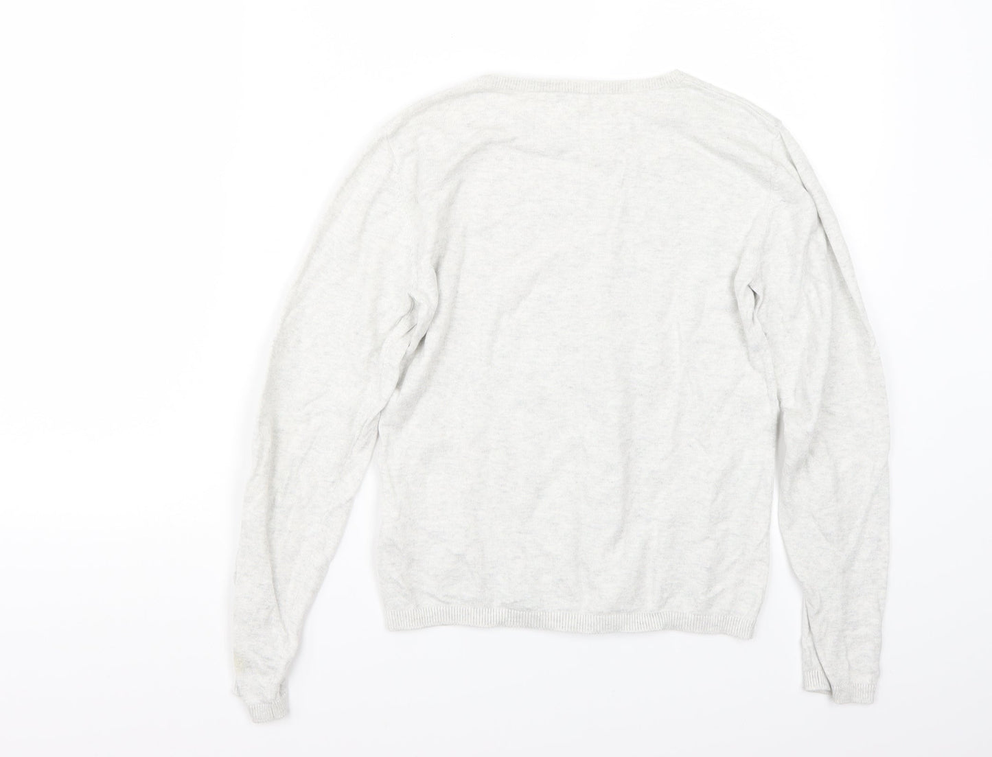 H&M Girls Grey   Pullover Jumper Size 11 Years