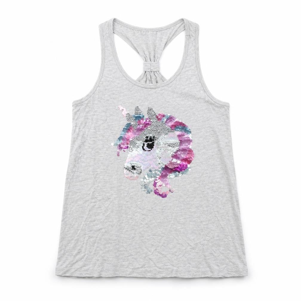 H&M Girls Grey Batik  Basic Tank Size 9 Years