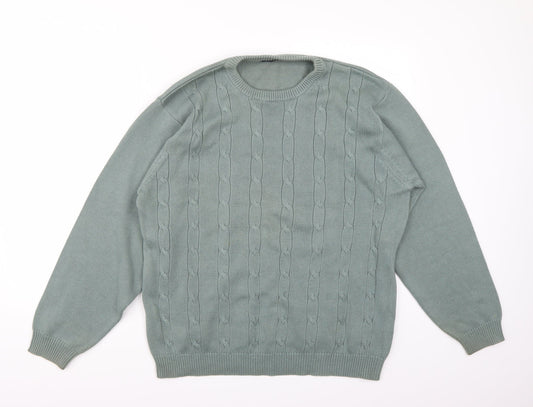Westrock Mens Green   Pullover Jumper Size M