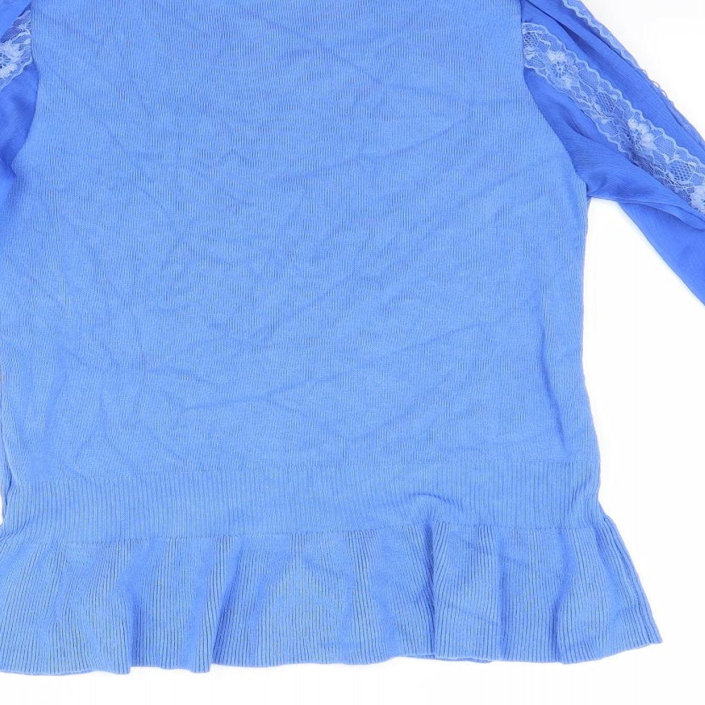 Laetitia Mem Womens Blue   Pullover Jumper Size M