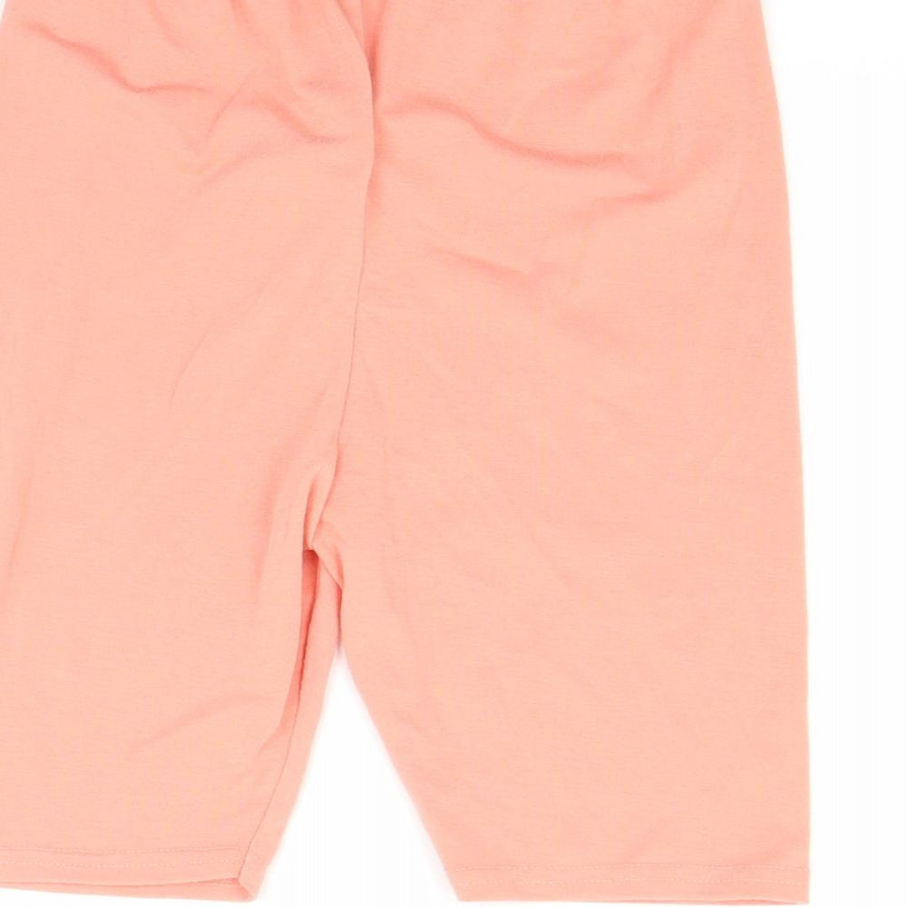 Missguided Womens Orange   Sweat Shorts Size 4