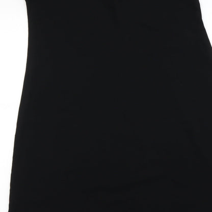 Brand and care label for women’s black a-line, size UK 10