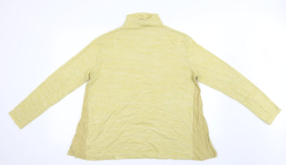 Back view of Next women’s yellow jumper, size UK 16