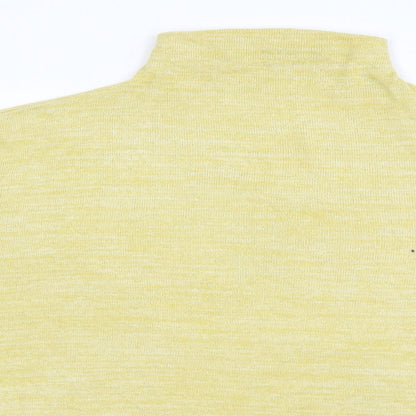 Close-up detail of Next women’s yellow jumper, size UK 16