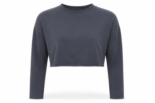 Boohoo Womens Grey   Cropped T-Shirt Size 12