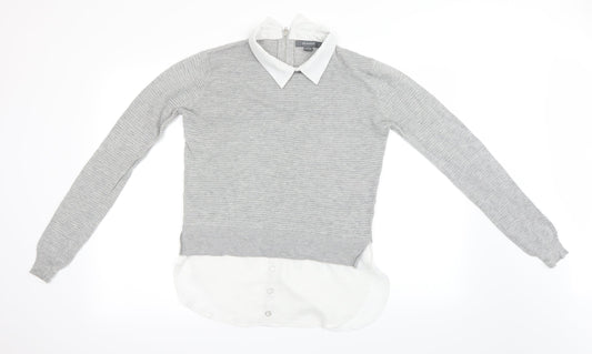 Primark Womens Grey   Pullover Jumper Size S