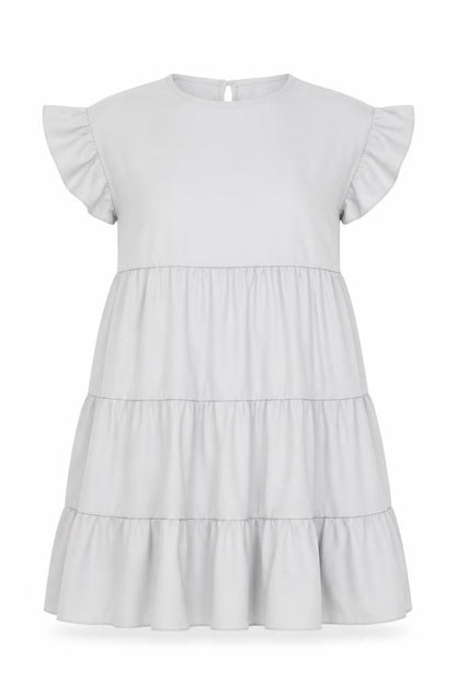 Front view of I SAW IT FIRST women’s grey a-line, size UK 10