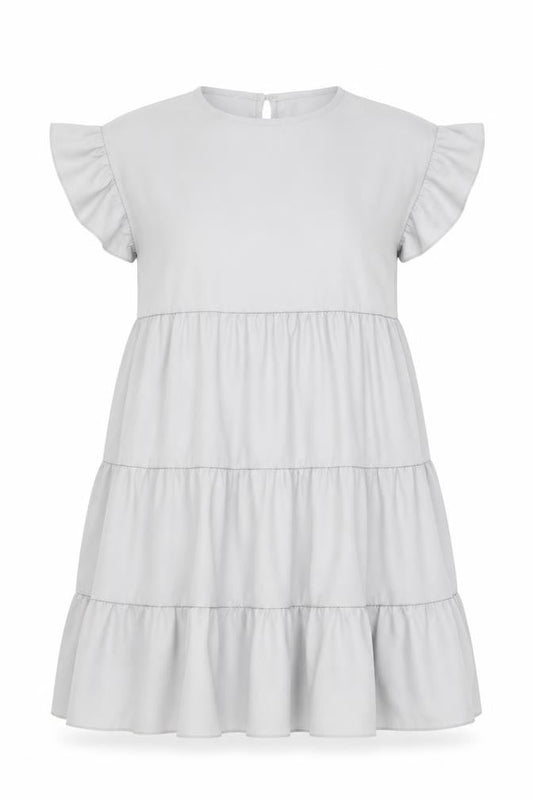 Front view of I SAW IT FIRST women’s grey a-line, size UK 10