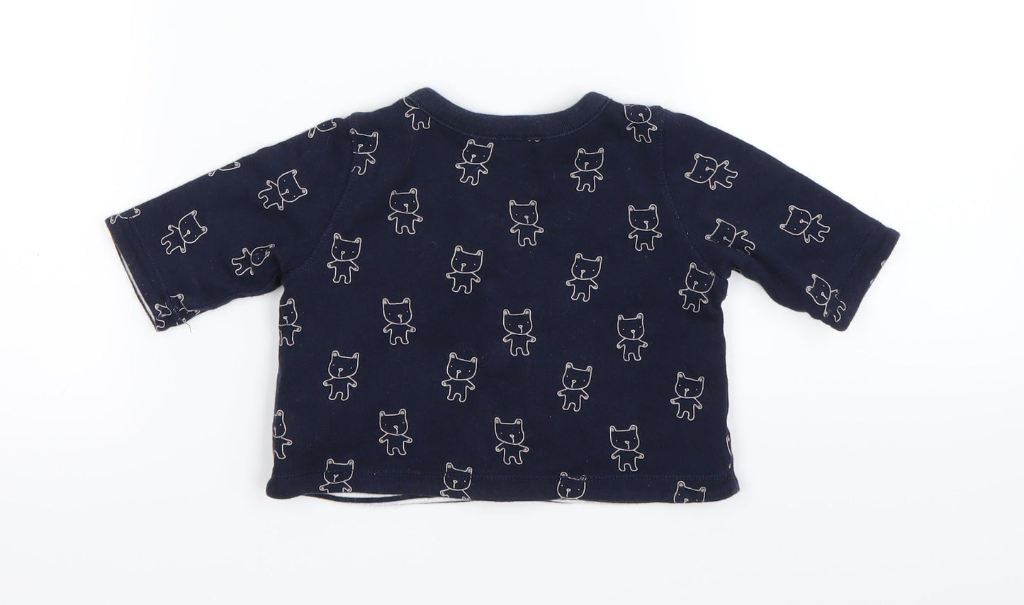 Preworn  Blue   Basic Button-Up Size 0-3 Months