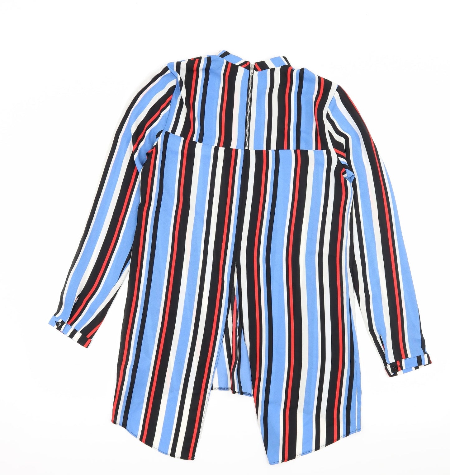 Atmosphere Womens Blue Striped  Basic Blouse Size 4