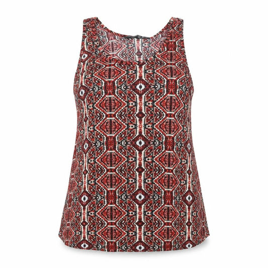 Atmosphere Womens Red Geometric Jersey Camisole Tank Size 6