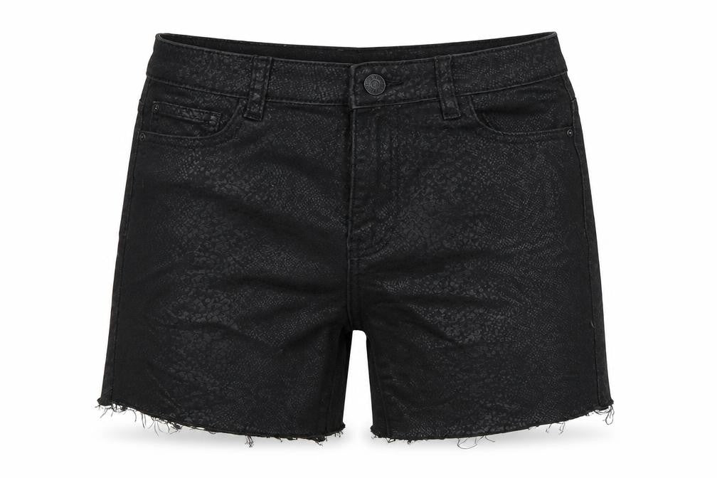 New Look Womens Black   Cut-Off Shorts Size 10 - Super Skinny