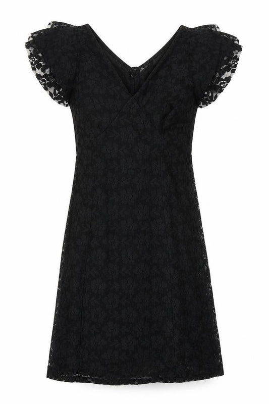 Glamorous Womens Black  Lace Shift  Size 8
