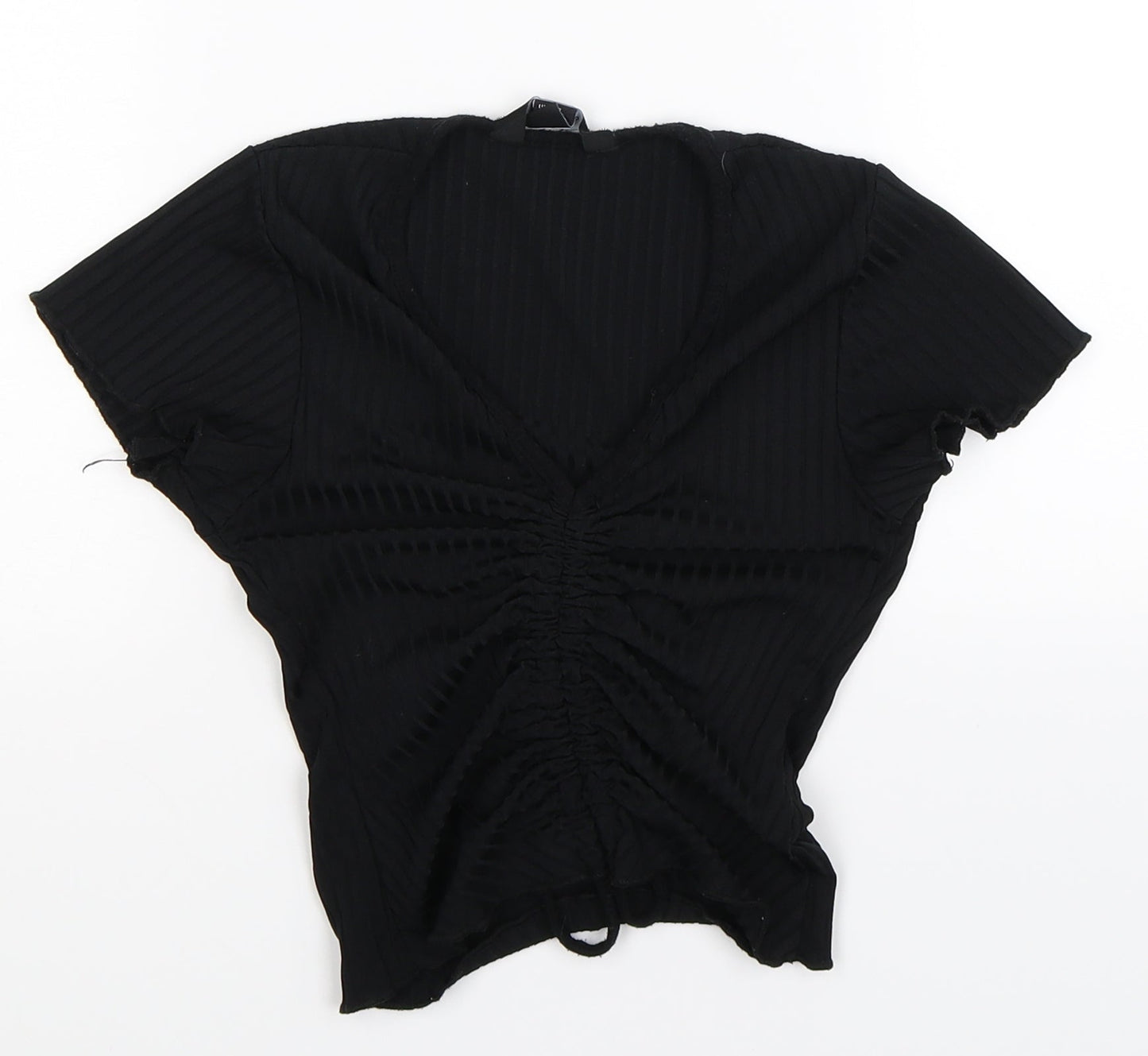 New Look Womens Black   Cropped T-Shirt Size 8