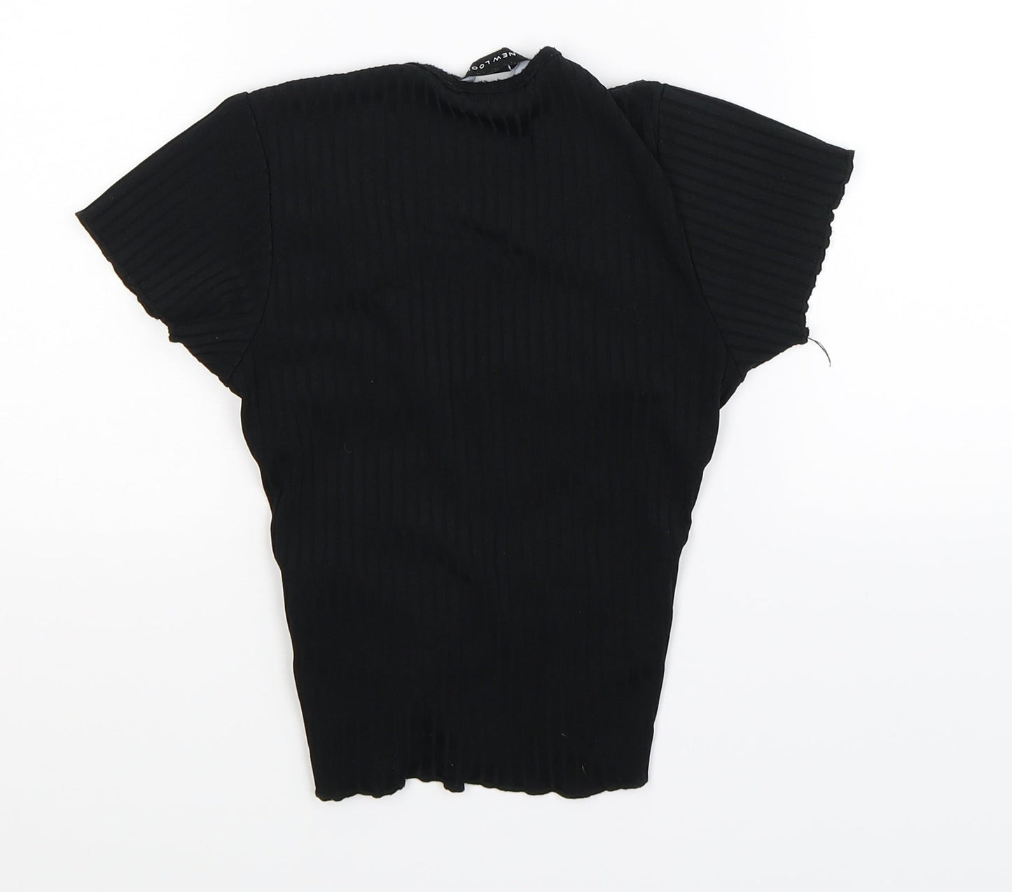 New Look Womens Black   Cropped T-Shirt Size 8