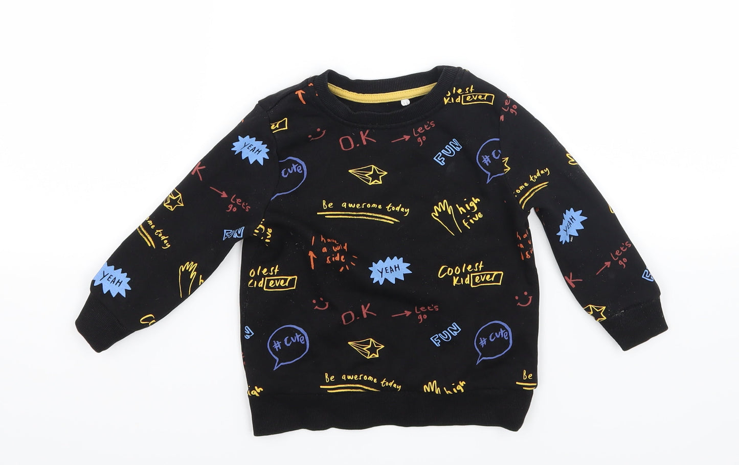 George Boys Black   Pullover Sweatshirt Size 2 Years