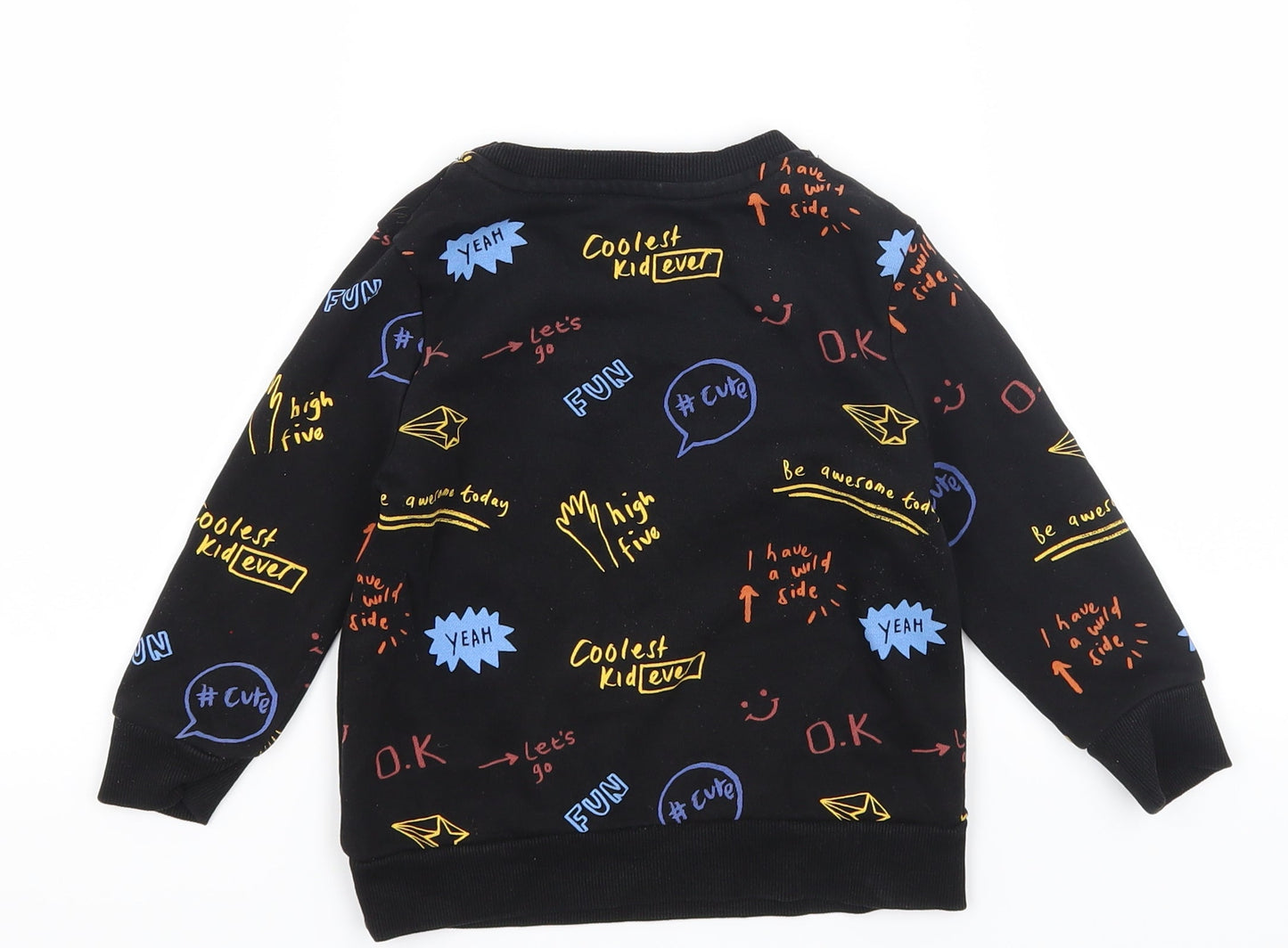 George Boys Black   Pullover Sweatshirt Size 2 Years