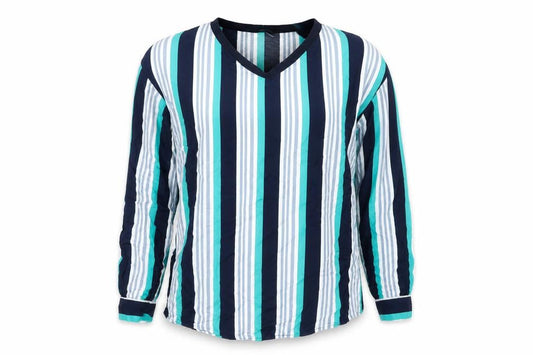 Sinsay Womens Multicoloured Striped  Tunic Blouse Size L