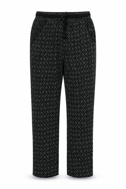 New Look Womens Gold Geometric  Trousers  Size 12 L26 in