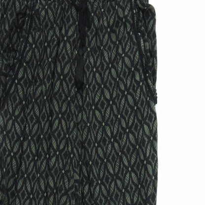 New Look Womens Gold Geometric  Trousers  Size 12 L26 in