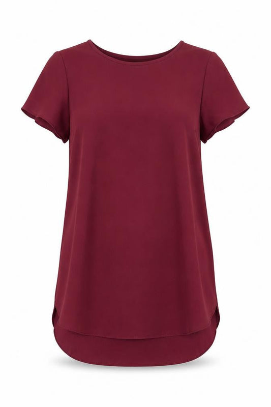New Look Womens Red   Tunic Blouse Size 6