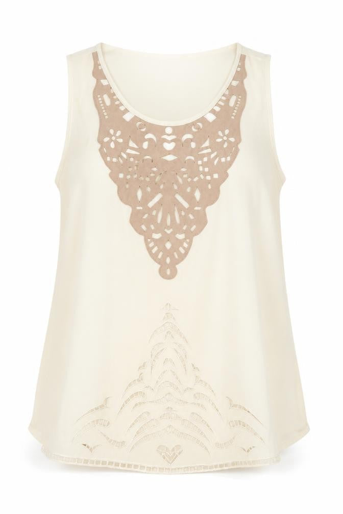 VICTOR & KARL Womens Ivory   Tunic T-Shirt Size XL
