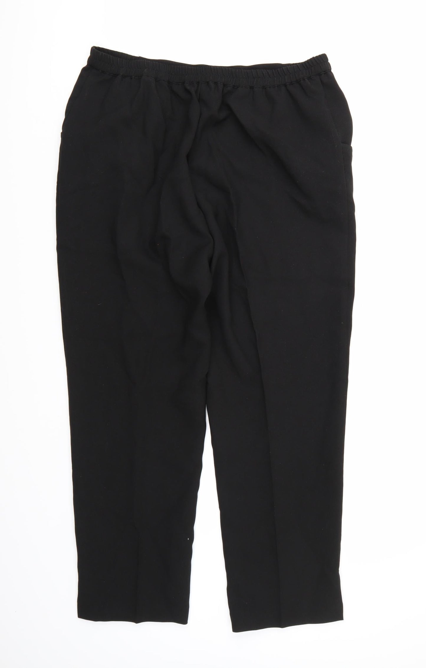 Julipa Womens Black   Trousers  Size 16 L26 in
