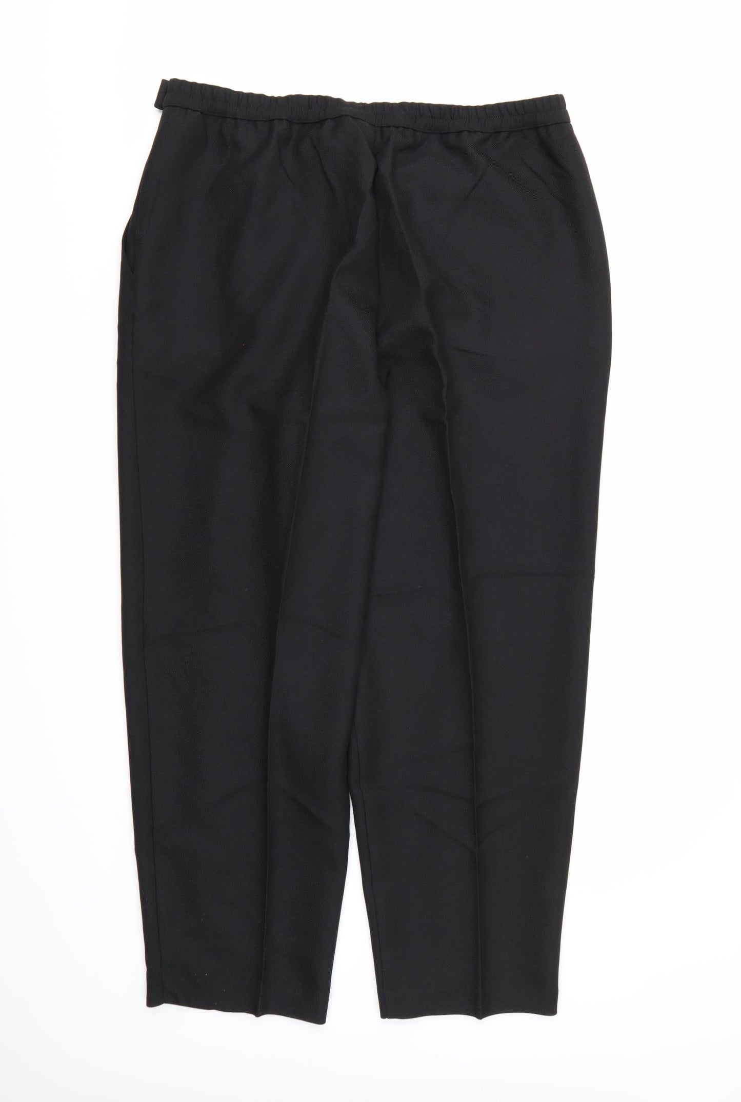 Classics Womens Black  Rayon Trousers  Size 18 L25 in