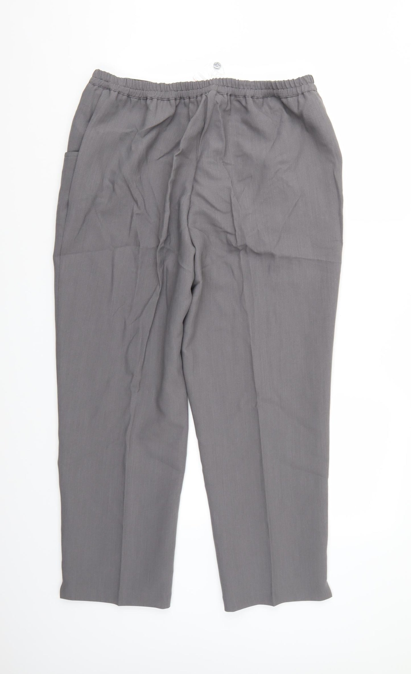 Special Collection Womens Grey  Rayon Trousers  Size 18 L24 in