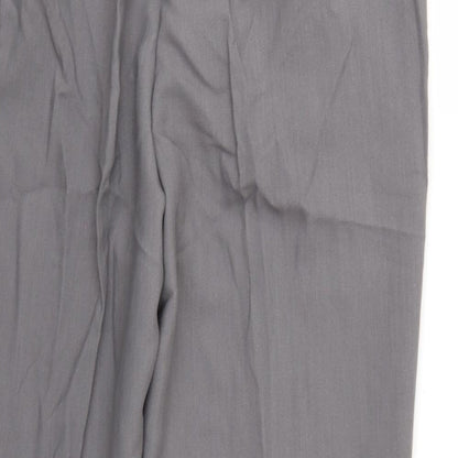 Special Collection Womens Grey  Rayon Trousers  Size 18 L24 in