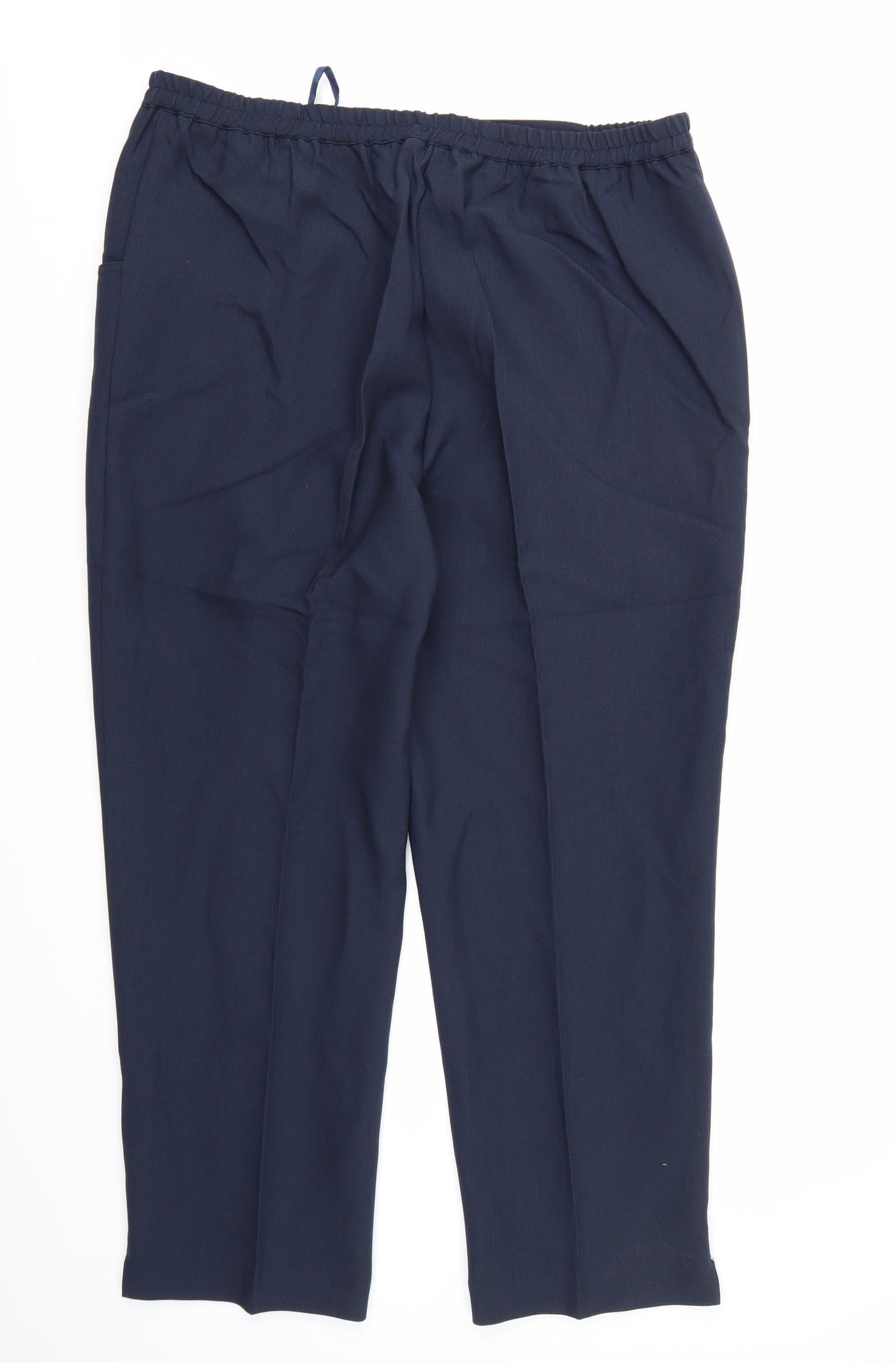 Special Collection Womens Blue  Rayon Trousers  Size 18 L26 in