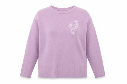 Julipa Womens Purple  Knit Pullover Jumper Size 16