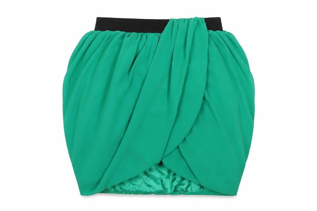 H&M Womens Green   A-Line Skirt Size 10