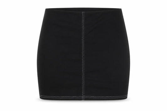 Nasty Gal Womens Black   A-Line Skirt Size 8