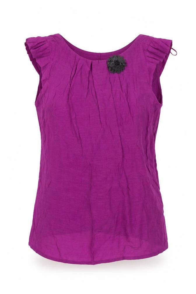 River Island Womens Purple   Basic Blouse Size 10