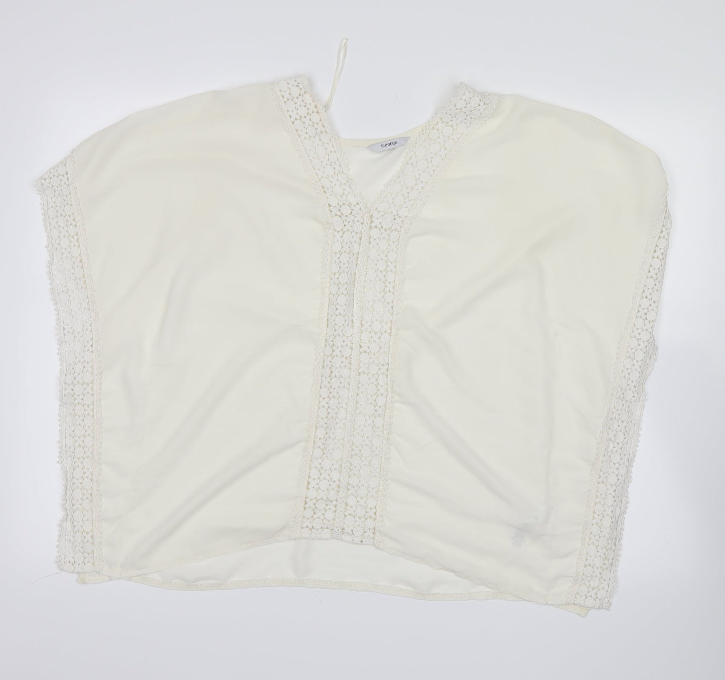 George Womens White   Basic Blouse Size 10