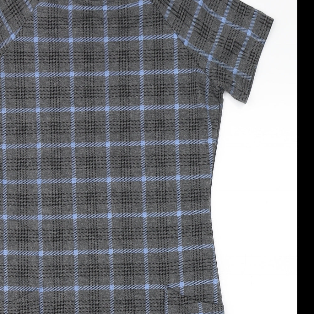 Select Womens Grey Check  Bodycon  Size 12